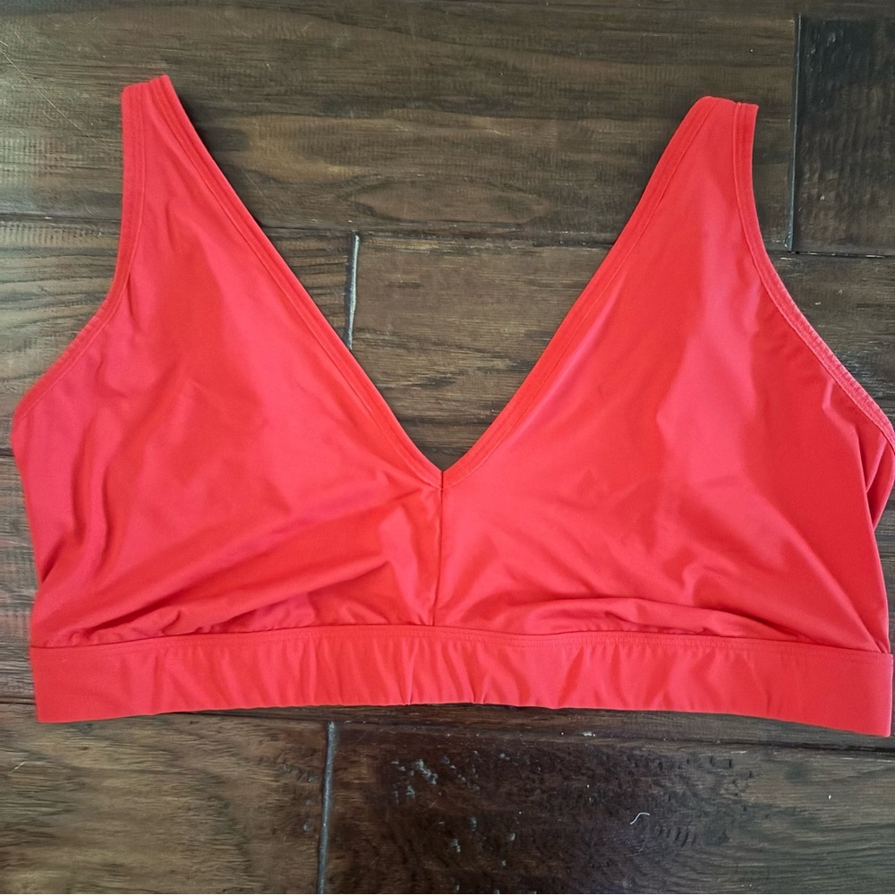 Bright red Parade Target Bralette Bra | Size 3XL